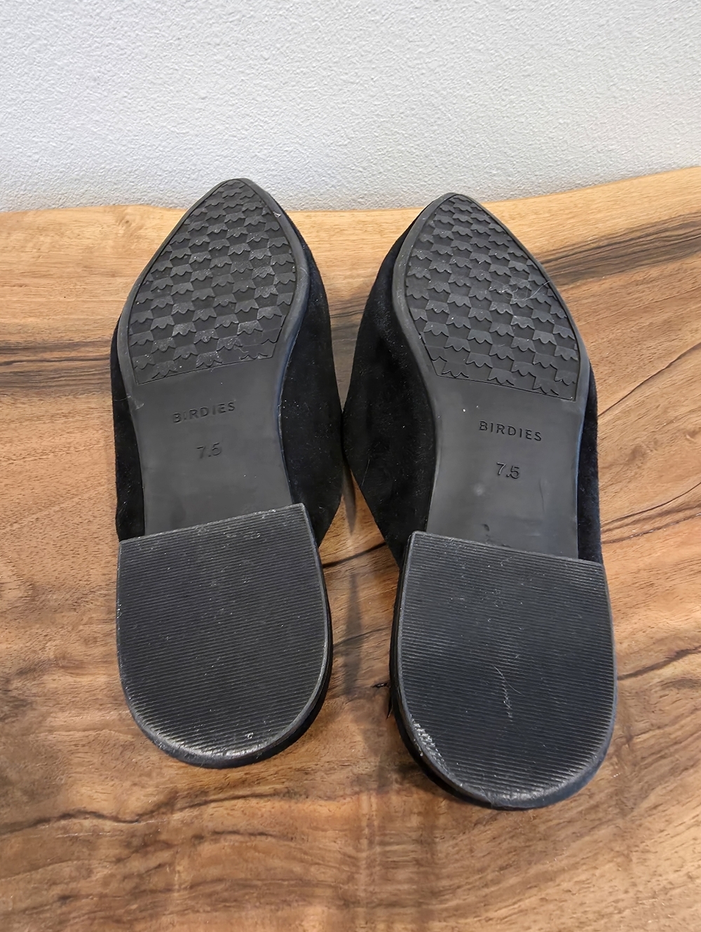 Birdies Swan Black Suede Mules - Picture 6 of 12